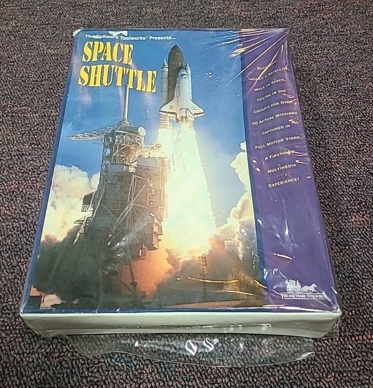 The Software Toolworks Presents Space Shuttle PC Big Box (New & Factory Sealed!)