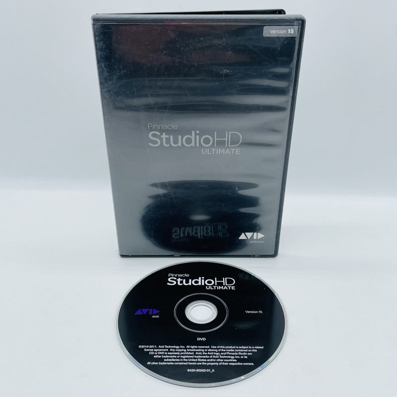 Pinnacle Studio HD Ultimate Collection Version 15 w/ Serial # (Windows PC, 2011)