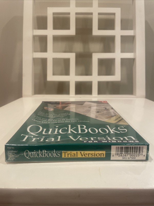 Vintage Microsoft Windows QuickBooks Version 3.1 Trial Version Sealed New gallery