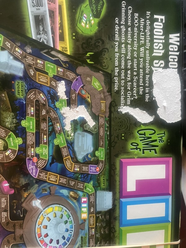 USAOpoly Boardgame Game of Life - Haunted Mansion Edition Good Condition gallery