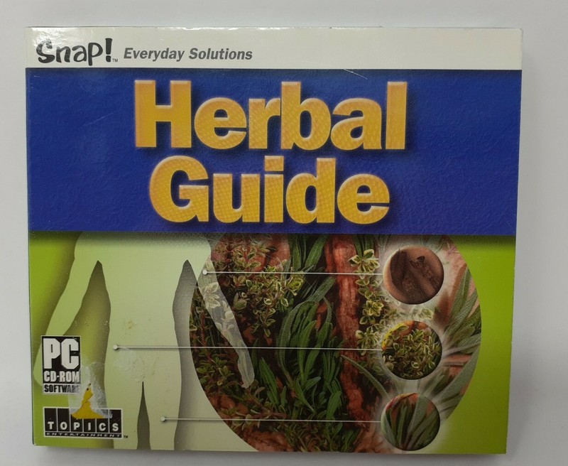 Herbal Guide CD-ROM PC New Snap! Medicines Natural Healing Cure Ailments