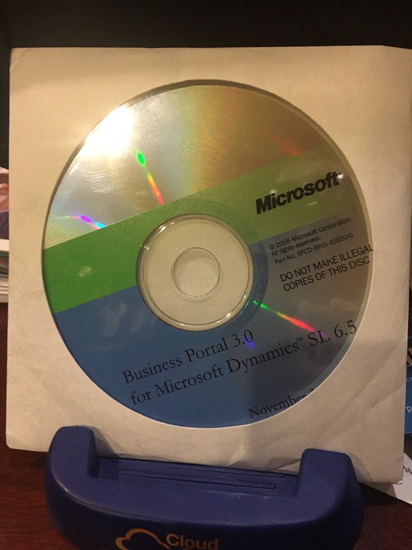 Brand New Business Portal 3.0 for Microsoft Dynamics SL 6.5. CD. NEVER USED