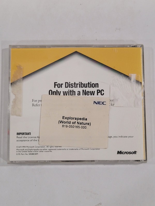 Microsoft EXPLORAPEDIA Children's (PC Microsoft CD-ROM 1994) gallery