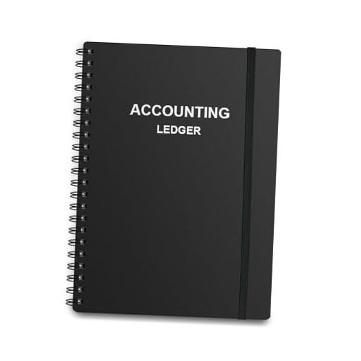 Accounting Ledger Book A5 - Bank Accounting Log for Small Business Black