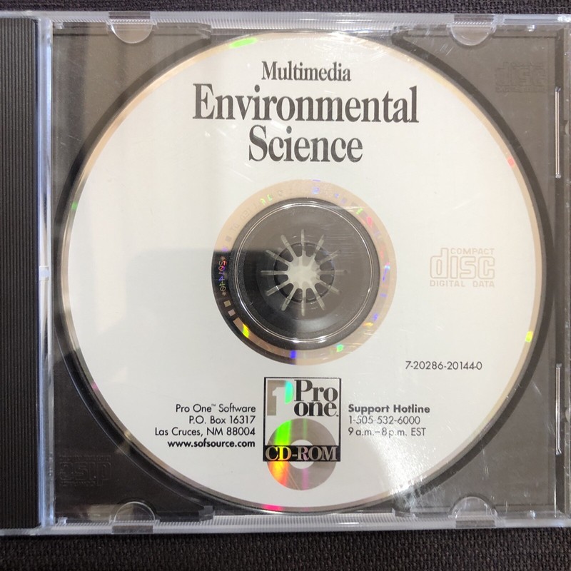 Multimedia Environmental Science Pro One Dvd Rom