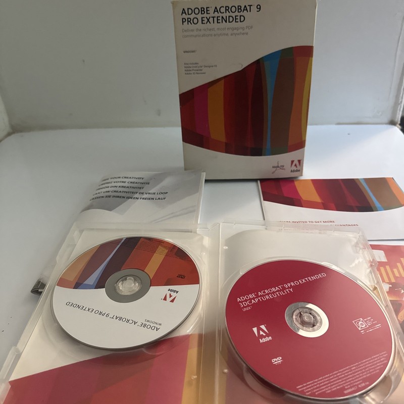 Adobe Acrobat 9 Pro Extended Professional Windows ~ Retail Box & Serial Number gallery