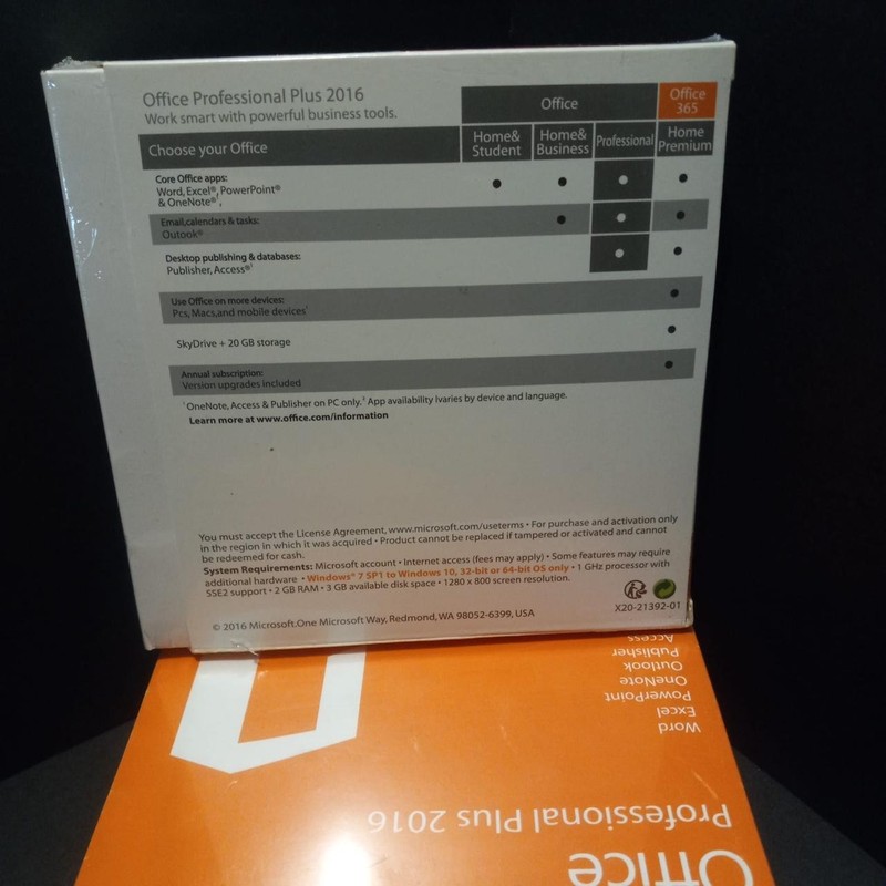 Microsoft Office Pro Plus 2016 NEW SEALED Genuine Key Physical DVD Fast Shipping gallery