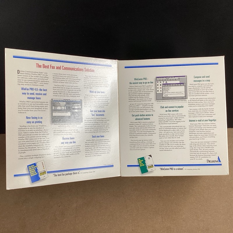 Delrina Communications Suites 2.1 Software Vintage Pc Software Package gallery