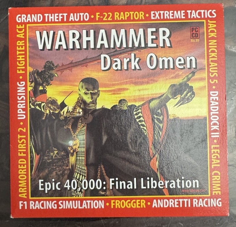 Computer Games Strategy Plus – demo/sampler disc – Warhammer Dark Omen, GTA PC