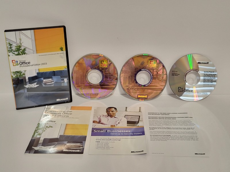 Microsoft Office Professional Edition 2003 OEM Upgrade & SP2 w/ PRODUCT KEY