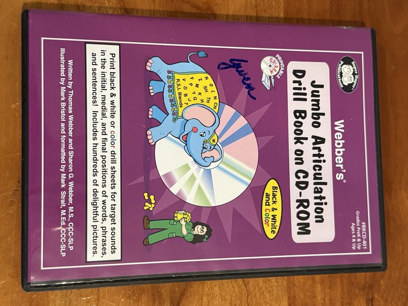 Super Duper Webber Jumbo Artic Drill Book on CD ROM New Excellent Mint Condition gallery