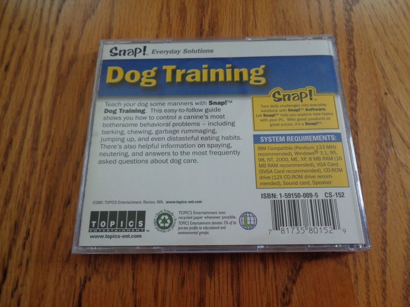 Snap! Everyday Solutions - Dog Training (PC CD-ROM, 2001, TOPICS) gallery