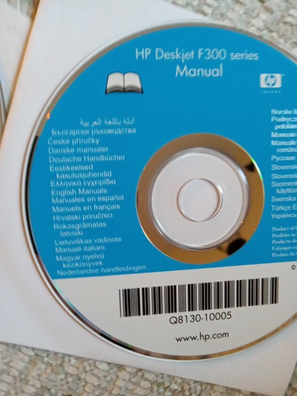 HP deskjet F300 Series MAC CD Version 7.6.0, Windows CD and CD Manual gallery