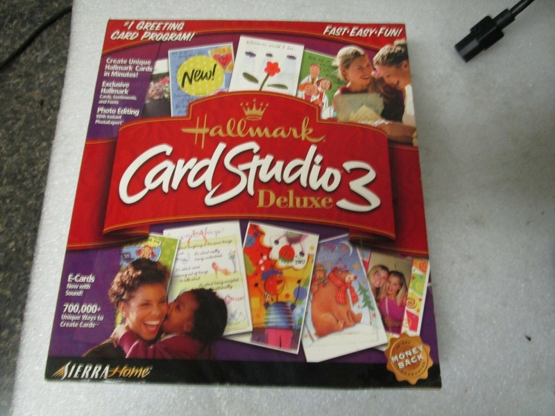 Hallmark Card Studio 3 Deluxe – Big Box New in Factory Sealed Retail Box-Vintage