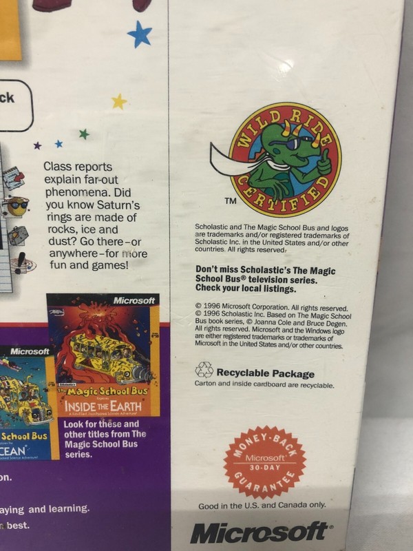 MICROSOFT Scholastic's The Magic School Bus Explores the Solar System (PC, 1996) gallery