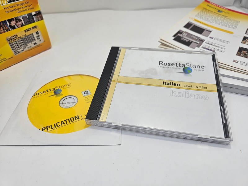 Rosetta Stone Italian Level 1 & 2 Windows/Macintosh CD-ROM Software Box Set gallery