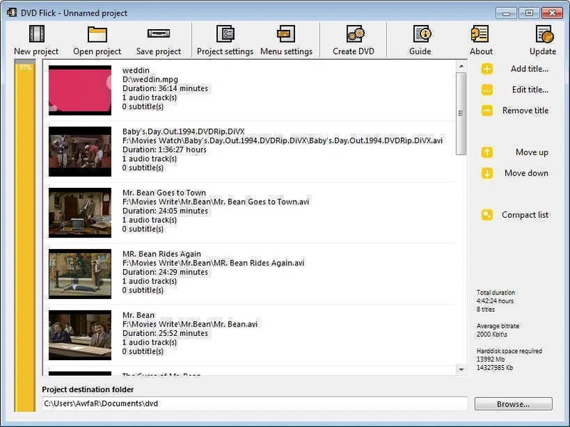 DVD Flick Convert Any Video to DVD - AVI, DIVX, FLV, MOV, WMV for Windows gallery