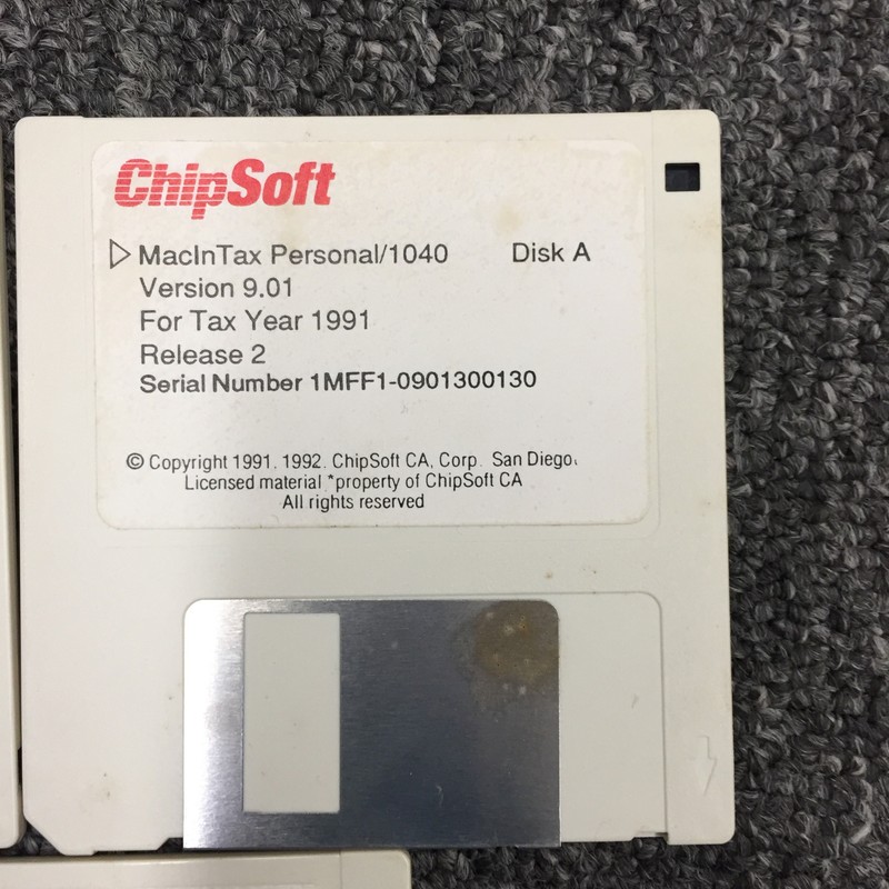 Chipsoft Version 9.01 Tax Software For 1991 3.5 3 1/2" Floppy Disk Set gallery