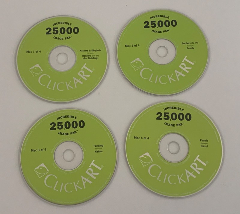 ClickArt 25000 Image Pak Incredible Image Pak 4 Discs