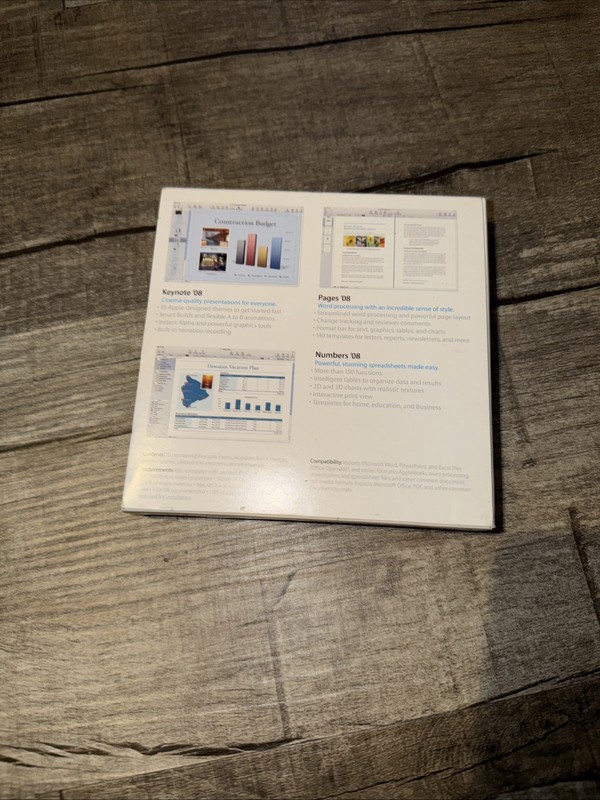 iWork 2008 Retail Pack for Apple Macintosh OS MA790Z/A Keynote gallery