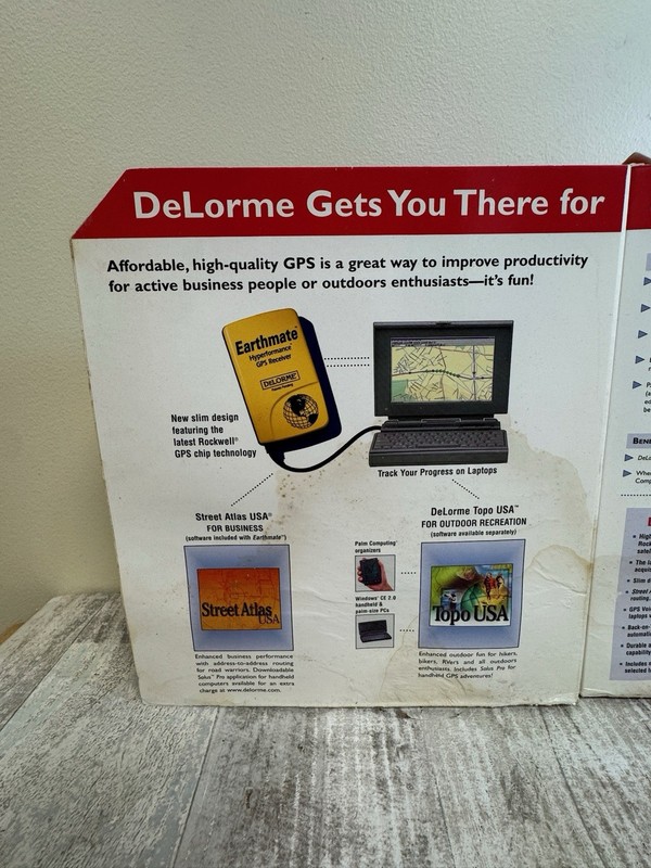DeLorme Earthmate Satellite Navigation GPS Receiver cds,maps and more ! gallery