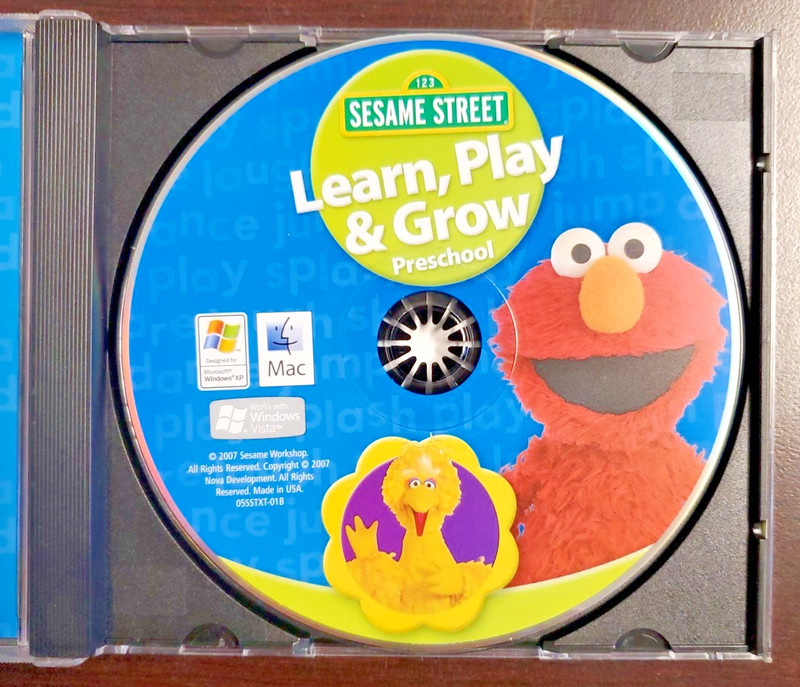 Sesame Street Learn, Play & Grow Preschool 2009 Win / Mac 25 Activities 2-4 yrs gallery
