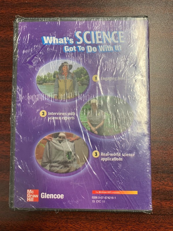 Glencoe Science What's Science Got to Do With It? - DVD-ROM - BRAND NEW gallery