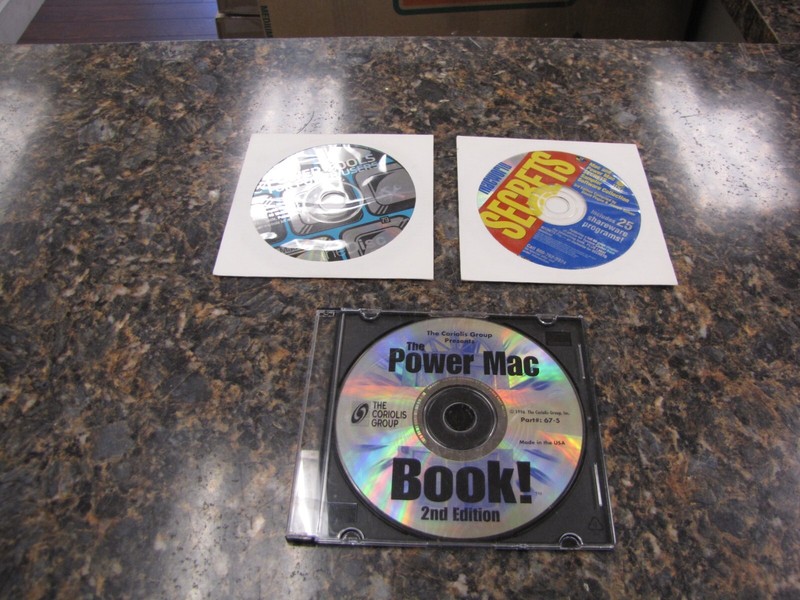 Lot of (3) Vintage Macintosh CD-ROMS – Power Tools/MacWorld Secrets – MH33
