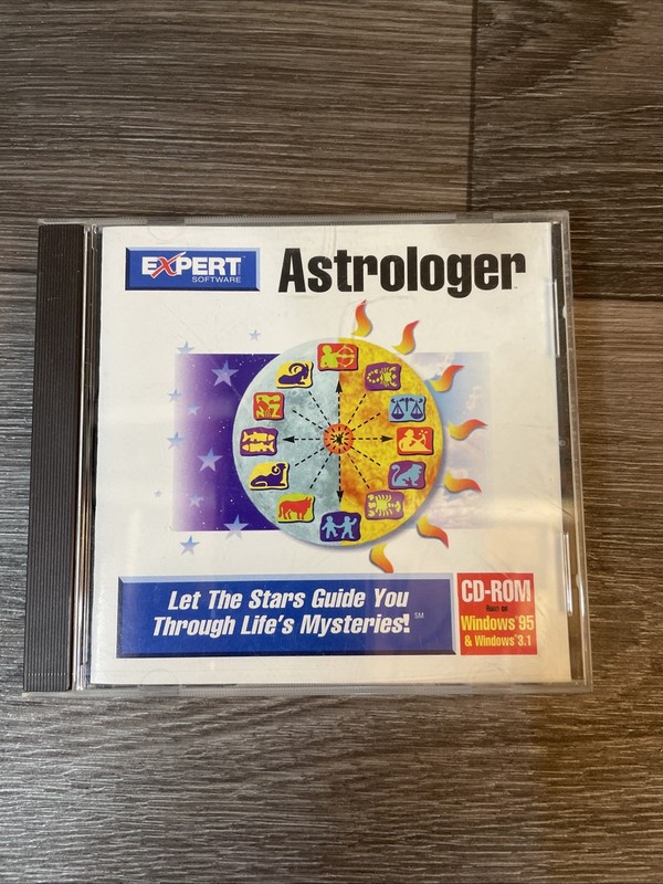 Expert Software CD-ROM for Windows 95 3.1 Vintage PC Astrologer