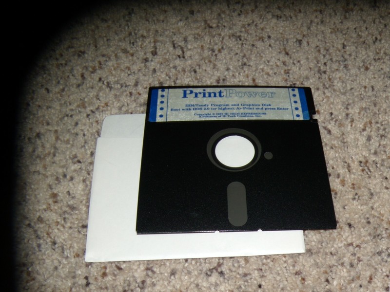 Print Power IBM/Tandy on 5.25″ disk
