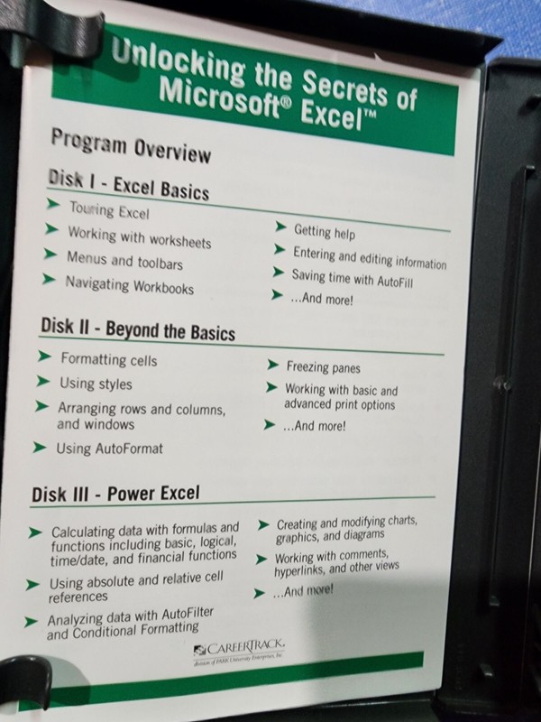 Unlocking the Secrets of Microsoft Excel, 2006 CareerTrack gallery