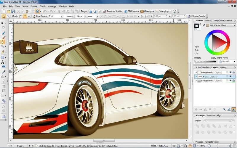 Serif Drawplus X6 NEW Windows PC Software digital art illustrator design drawing gallery