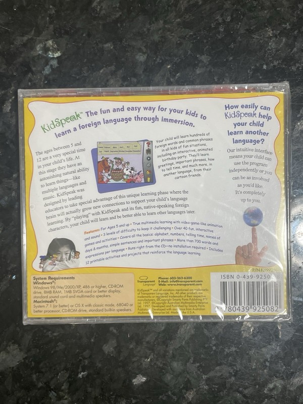 KidSpeak : Spanish French German Italian Japanese Hebrew (CD-ROM, Mac/Windows) gallery