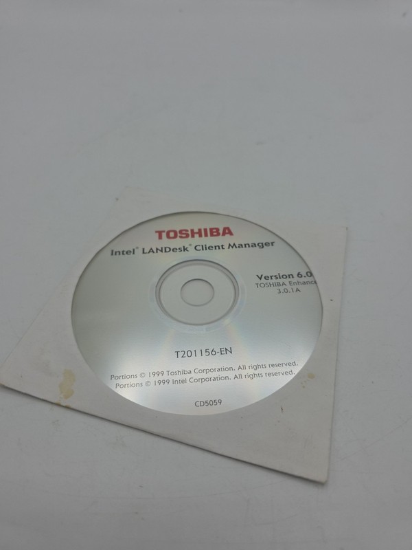 Toshiba Intel LanDesk Client Manager cd installation T201156-EN