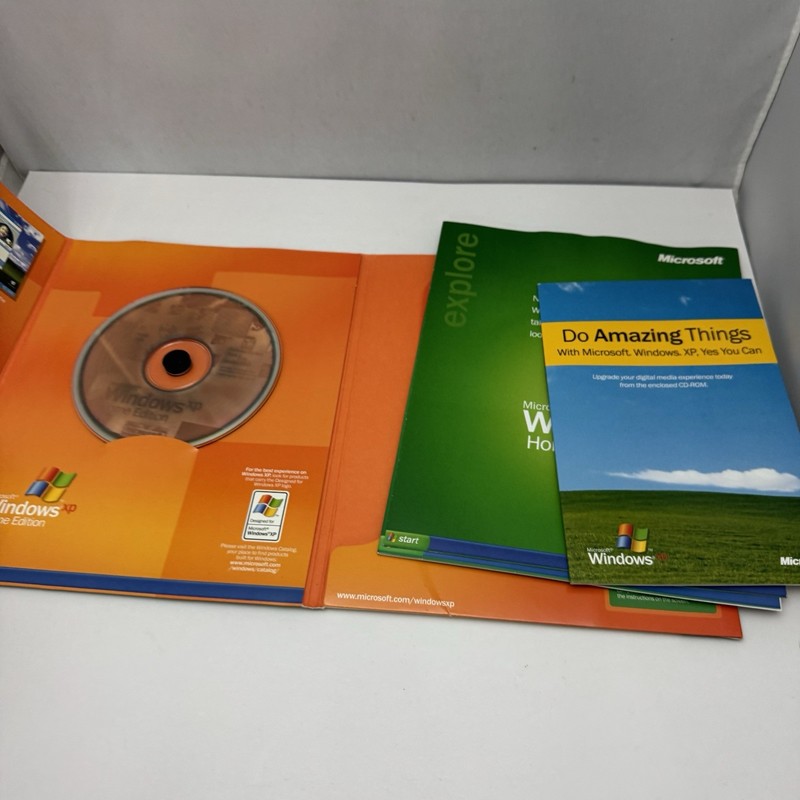 Microsoft Windows XP Home Edition Upgrade Version 2002 w Key USED gallery