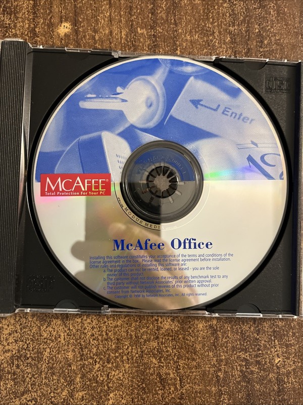 McAfee Office – vintage software CD