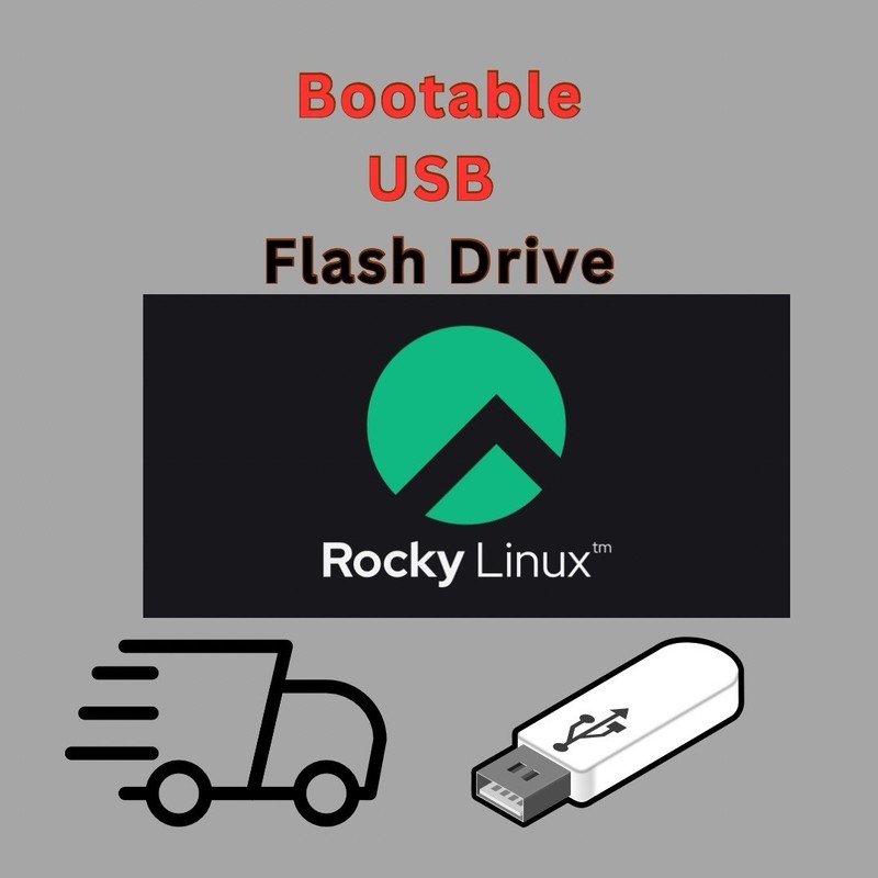 ROCKY LINUX OS 9.6 64-BIT LIVE, INSTALLER BOOTABLE USB RED HAT LINUX REHL Drive