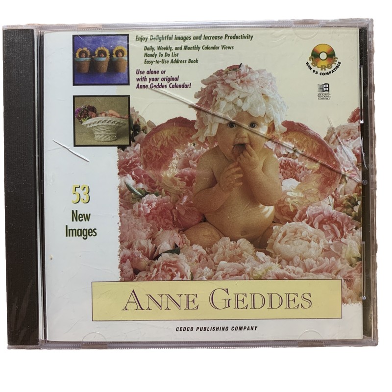 Anne Geddes Images and Productivity CD-Rom Windows 1998 Calendar Address Book