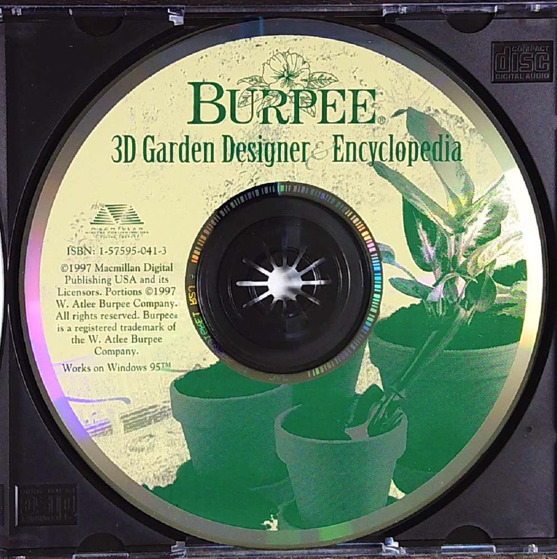 Burpee 3d Garden Designer & Encyclopedia W95 CD-Rom
