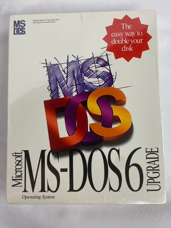Microsoft MS-DOS6 Operating System Upgrade on 3.5 disk