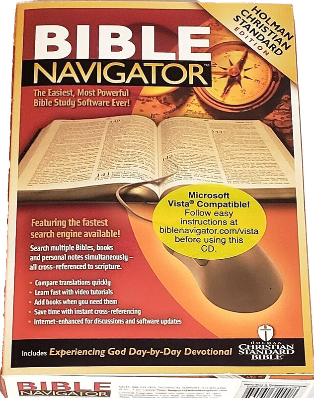 Holman Christian Edition Bible Navigator Windows CD 98/2000/XP or later