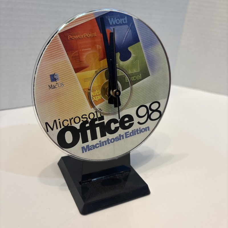 SPECIAL Microsoft Office 98 Macintosh Edition NOVELTY CLOCK FROM ORIGINAL DROP gallery