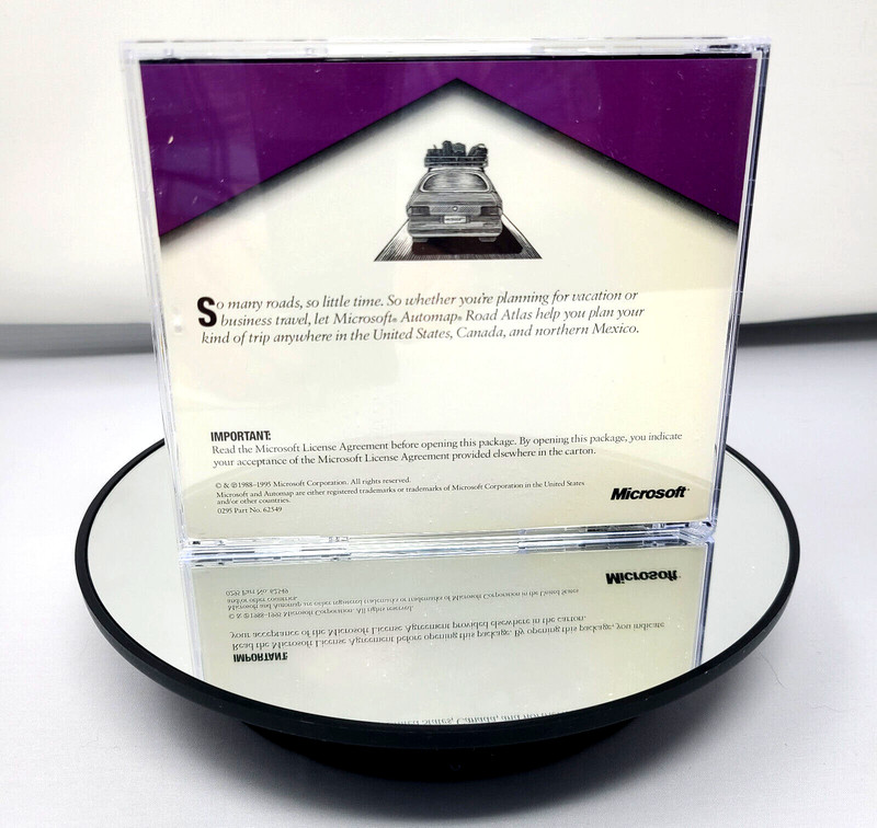 RARE Vintage 95' Microsoft Home Automap Road Atlas CD 496-152-001- [eBay VIDEO!] gallery