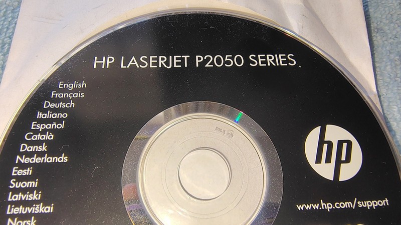 HP LaserJet P2050 Driver CD V6.1 CE457-60116 2009 Original OEM Software Disc gallery