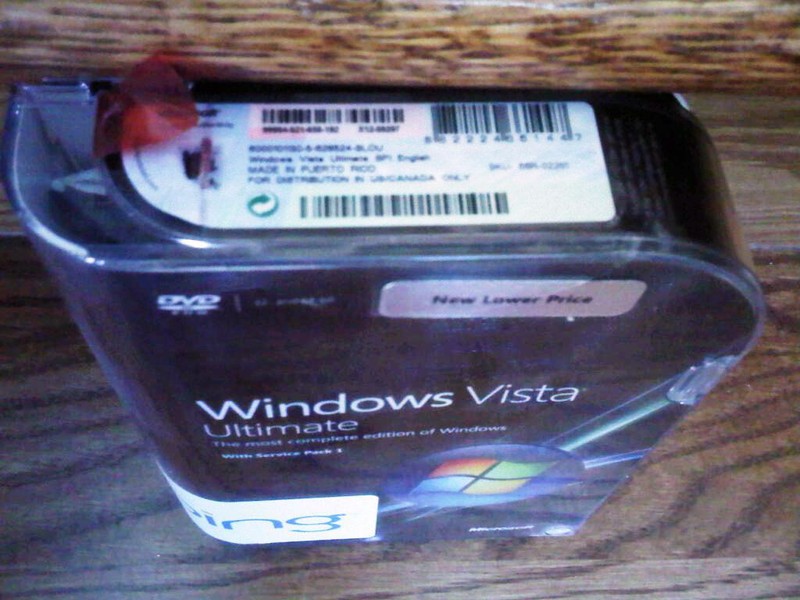 Microsoft Windows Vista Ultimate w/SP1,SKU 66R-02261,Sealed Retail Package,Full gallery