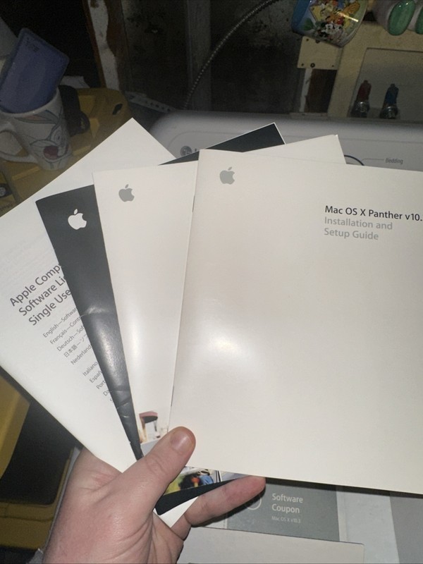 Mac OS X Panther 10.3 M9227LL/A Missing Disc 1 And Apple Mac OS X Version 10.5.4 gallery