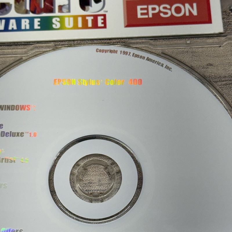Vintage Epson Perfect Picture Software Suite v1.0 CD Windows Stylus Color 400 19 gallery