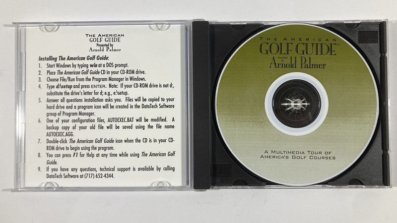The American Golf Guide Presented by Arnold Palmer CD-ROM PC Software 1994 gallery