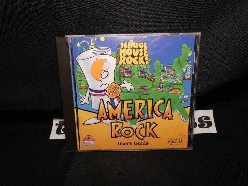 Used Creative Wonders Electronic Arts School House Rock America Rock CDROM