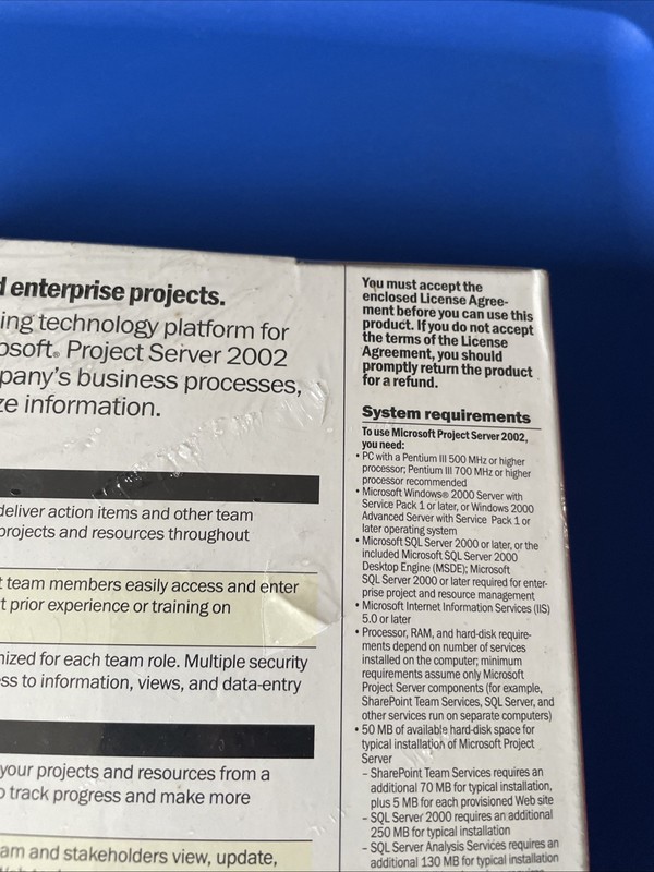 Microsoft Project Server 2002 _ Enterprise Project Management Server- 5 Licenses gallery